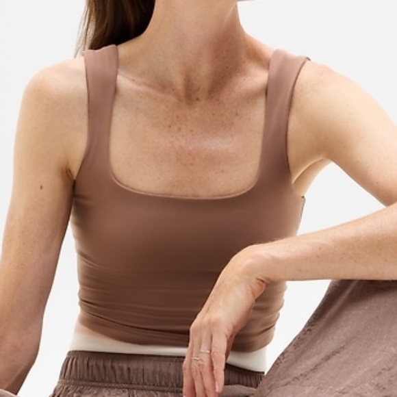 Athleta Transcend Square Neck Crop Sports Bra A-C - Picture 3 of 7